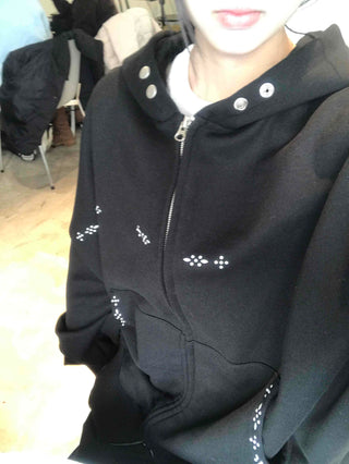 Studded Point Standard Zip-up