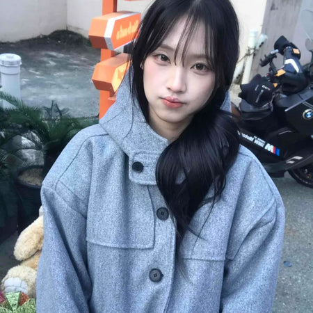 Soft Oversized Hooded Balloon Coat