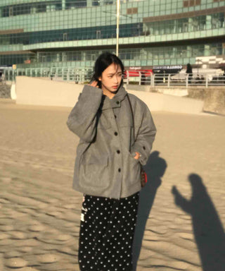 Soft Oversized Hooded Balloon Coat
