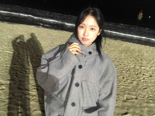 Soft Oversized Hooded Balloon Coat