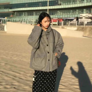 Soft Oversized Hooded Balloon Coat