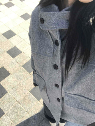 Soft Oversized Hooded Balloon Coat