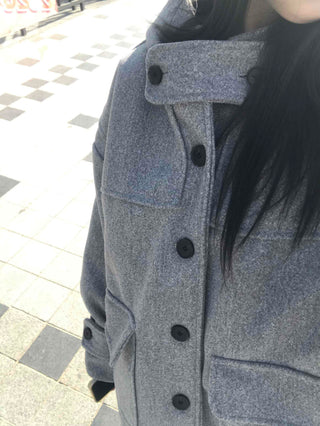 Soft Oversized Hooded Balloon Coat