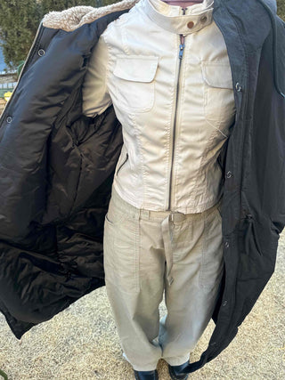 Slim Fit Pocket Short Biker Jacket