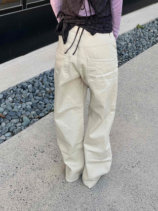 Full-length Wide-leg Chino Pants