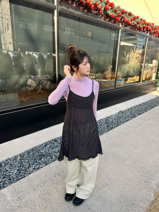 Check Pattern Bustier Mini Dress