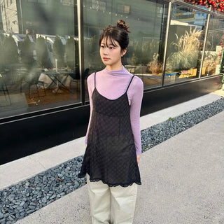 Check Pattern Bustier Mini Dress
