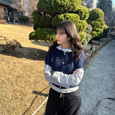 Basic Crop Short Sleeve Knit Cardigan