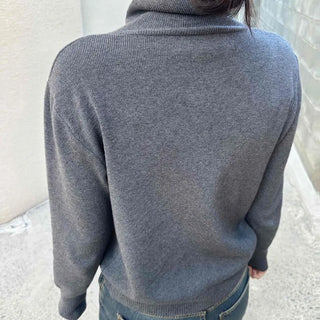 Soft Turtleneck Slim Fit Knit Cardigan