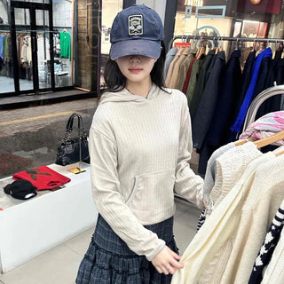 Basic Point Knit Hoodie