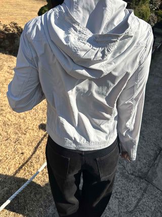 Light Loose Fit Classic Hooded Windbreaker