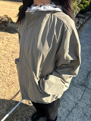 Loose-fit Windbreaker Short Field Jacket