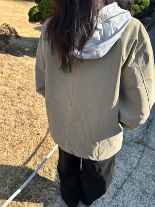 Loose-fit Windbreaker Short Field Jacket