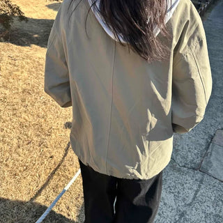 Loose-fit Windbreaker Short Field Jacket