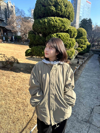 Loose-fit Windbreaker Short Field Jacket