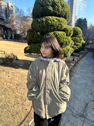 Loose-fit Windbreaker Short Field Jacket