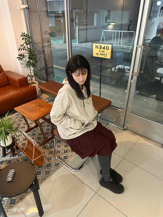 Hooded Cargo Pocket Short Washed Field Jacket