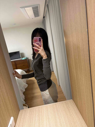 Slim-fit ribbed cropped hoodie