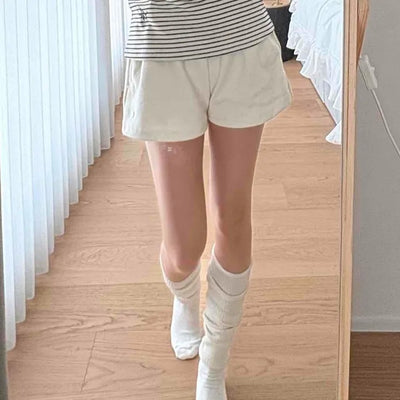 Flat A-line Simple Mini Shorts