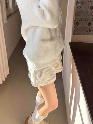 Flat A-line Simple Mini Shorts