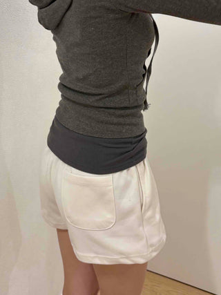 Flat A-line Simple Mini Shorts