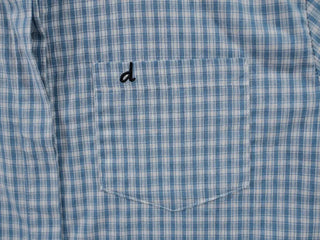 Jelloo Sky Fine Check Short Sleeve Shirt