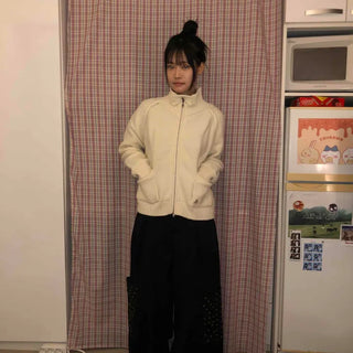 Studded Pocket Elastic Waist Balloon Pants
