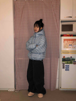 Oversized Elastic Waist Wide Pants