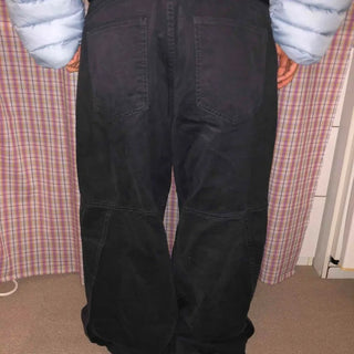 Oversized Elastic Waist Wide Pants