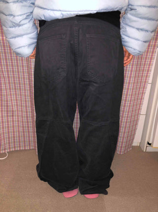 Oversized Elastic Waist Wide Pants