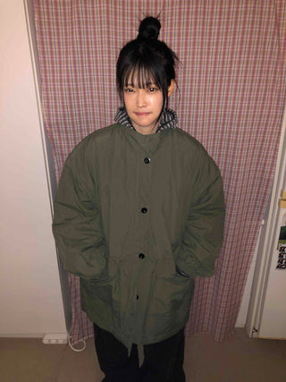 Midi Oversized Padded Field Jacket