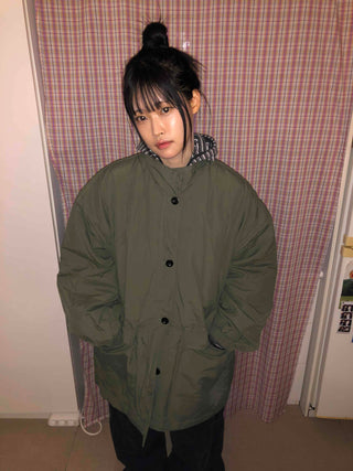 Midi Oversized Padded Field Jacket