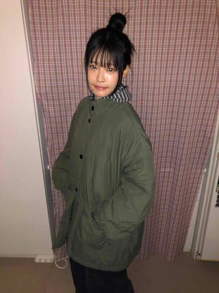 Midi Oversized Padded Field Jacket