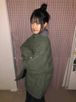 Midi Oversized Padded Field Jacket
