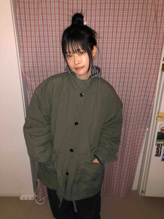 Midi Oversized Padded Field Jacket
