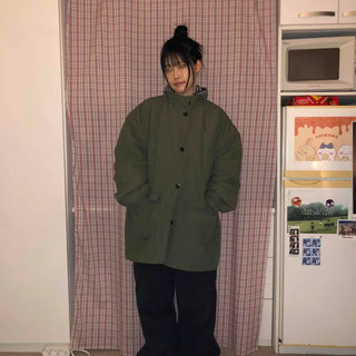 Midi Oversized Padded Field Jacket