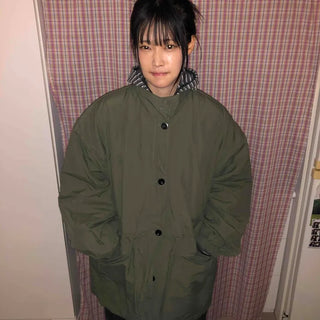 Midi Oversized Padded Field Jacket
