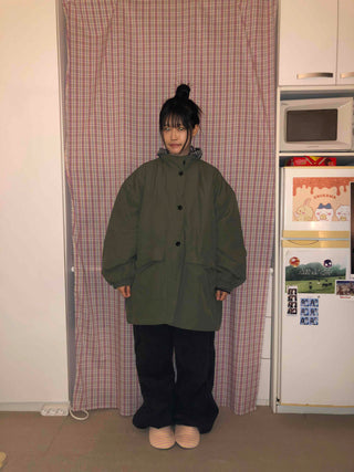 Midi Oversized Padded Field Jacket