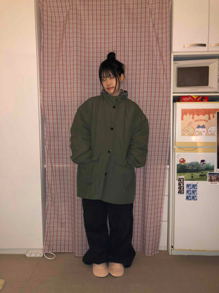Midi Oversized Padded Field Jacket