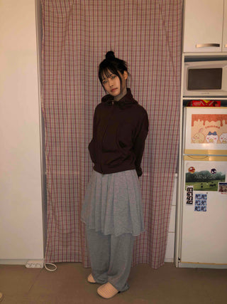 High-neck Hooded Cropped Zip-up
