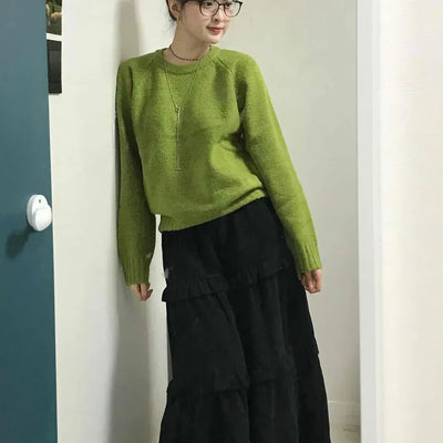 Basic Round Neck Cozy Knit