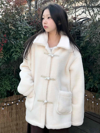 Cozy Shearling Oversized Toggle Coat