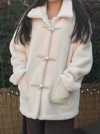 Cozy Shearling Oversized Toggle Coat