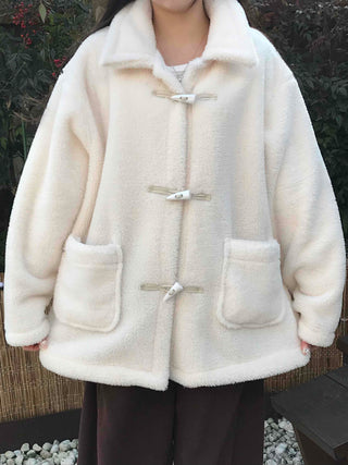 Cozy Shearling Oversized Toggle Coat