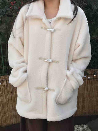 Cozy Shearling Oversized Toggle Coat