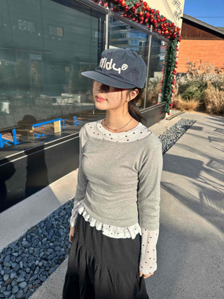 Basic Boat Neck 3/4 Sleeve T-shirt