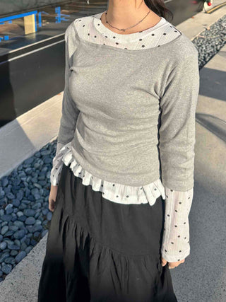 Basic Boat Neck 3/4 Sleeve T-shirt