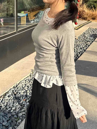 Basic Boat Neck 3/4 Sleeve T-shirt