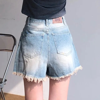 Kmel Bohemian Style Damaged Shorts