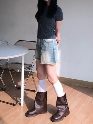 Kmel Bohemian Style Damaged Shorts